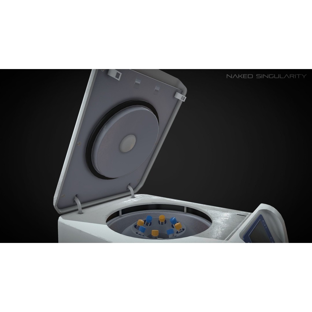 Benchtop Centrifuge 3D Model – Low Poly PBR Laboratory Equipment, FBX - View 9