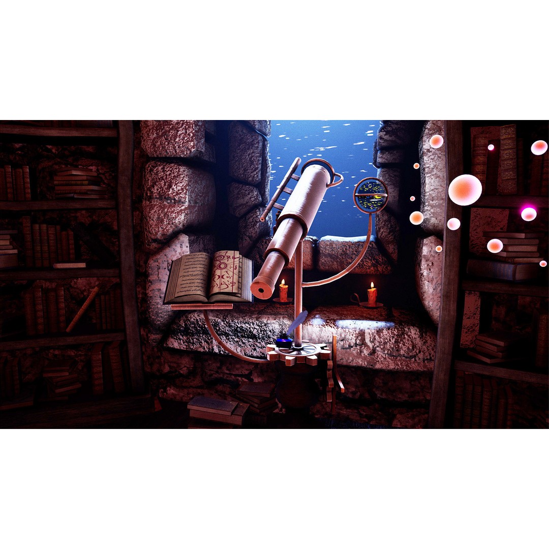 Wizard Room 3D Model – Low Poly Fantasy Interior, PBR Textures - View 9
