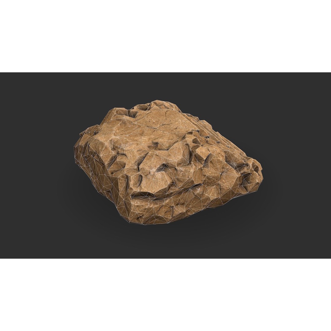 Stone Stairs 3D Model – Low Poly PBR Game Asset, FBX, OBJ - View 16
