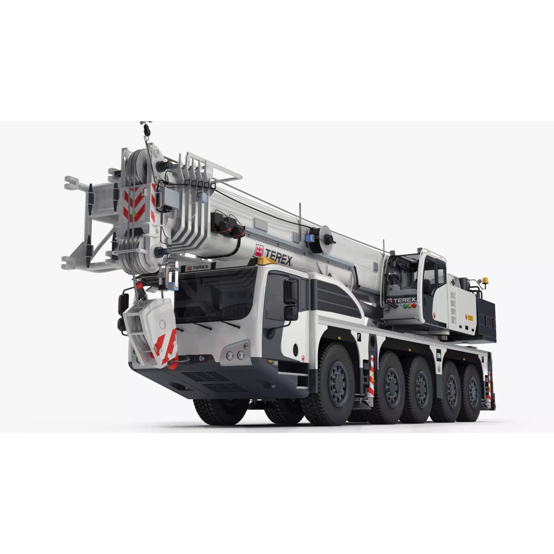 Terex Explorer 5500 All Terrain Crane 3D Model – High Poly PBR Asset, FBX, OBJ - View 10