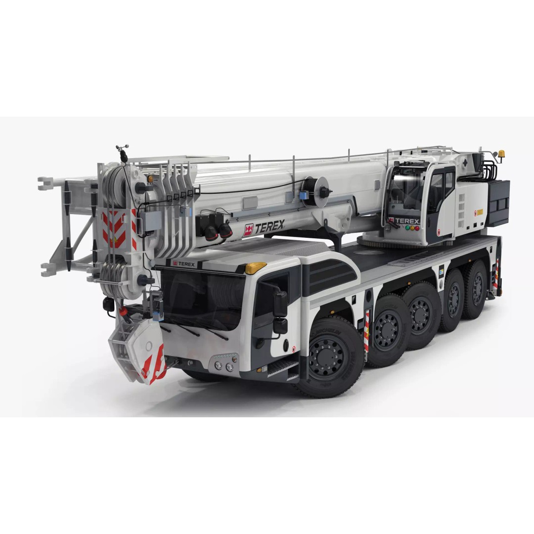Terex Explorer 5500 All Terrain Crane 3D Model – High Poly PBR Asset, FBX, OBJ - View 17