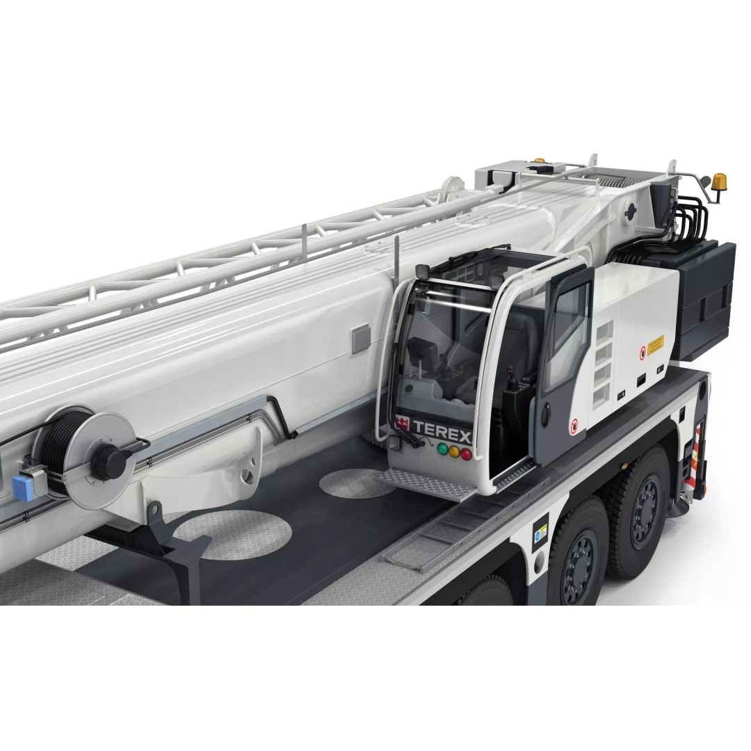 Terex Explorer 5500 All Terrain Crane 3D Model – High Poly PBR Asset, FBX, OBJ - View 31