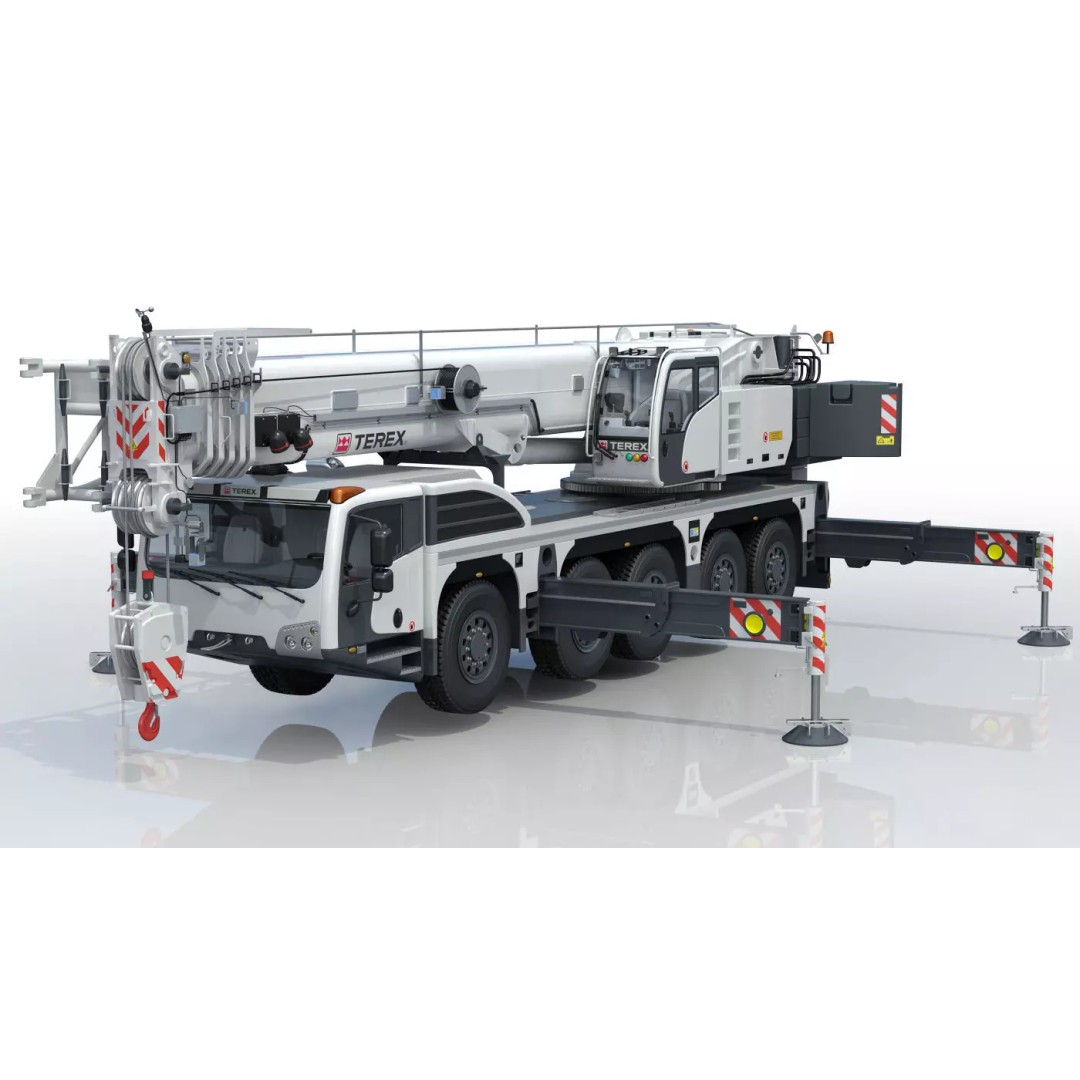 Terex Explorer 5500 All Terrain Crane 3D Model – High Poly PBR Asset, FBX, OBJ - View 38