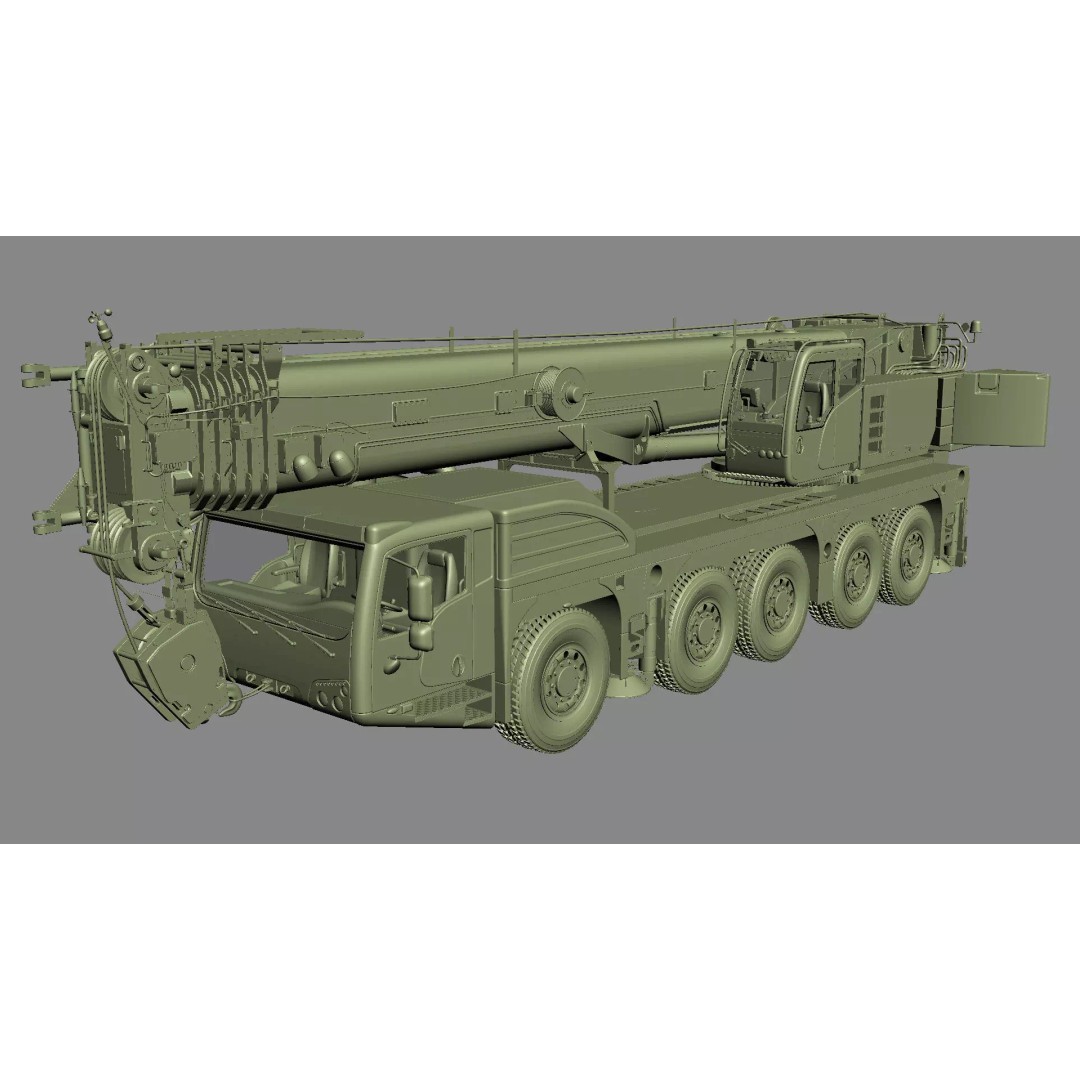 Terex Explorer 5500 All Terrain Crane 3D Model – High Poly PBR Asset, FBX, OBJ - View 54