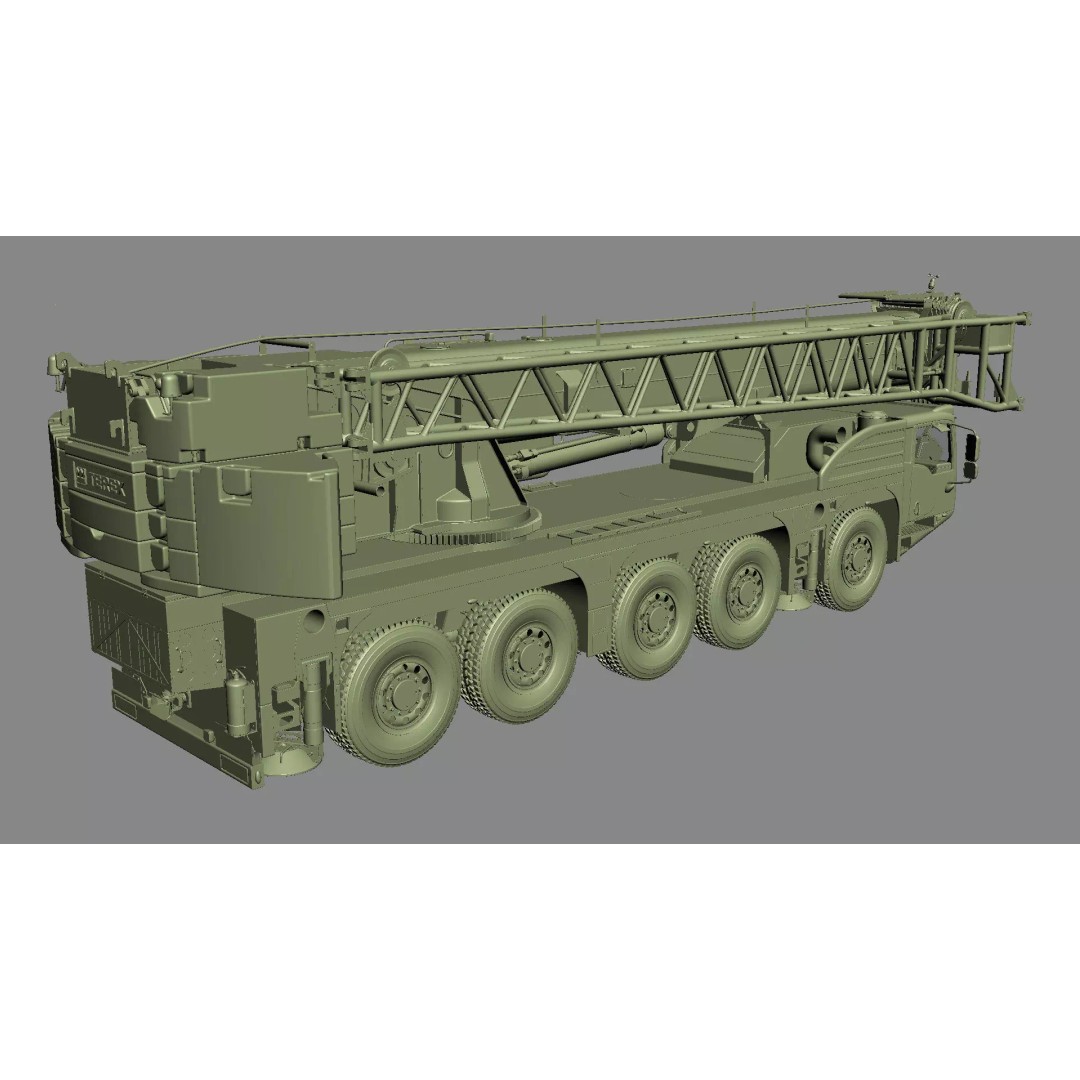 Terex Explorer 5500 All Terrain Crane 3D Model – High Poly PBR Asset, FBX, OBJ - View 56