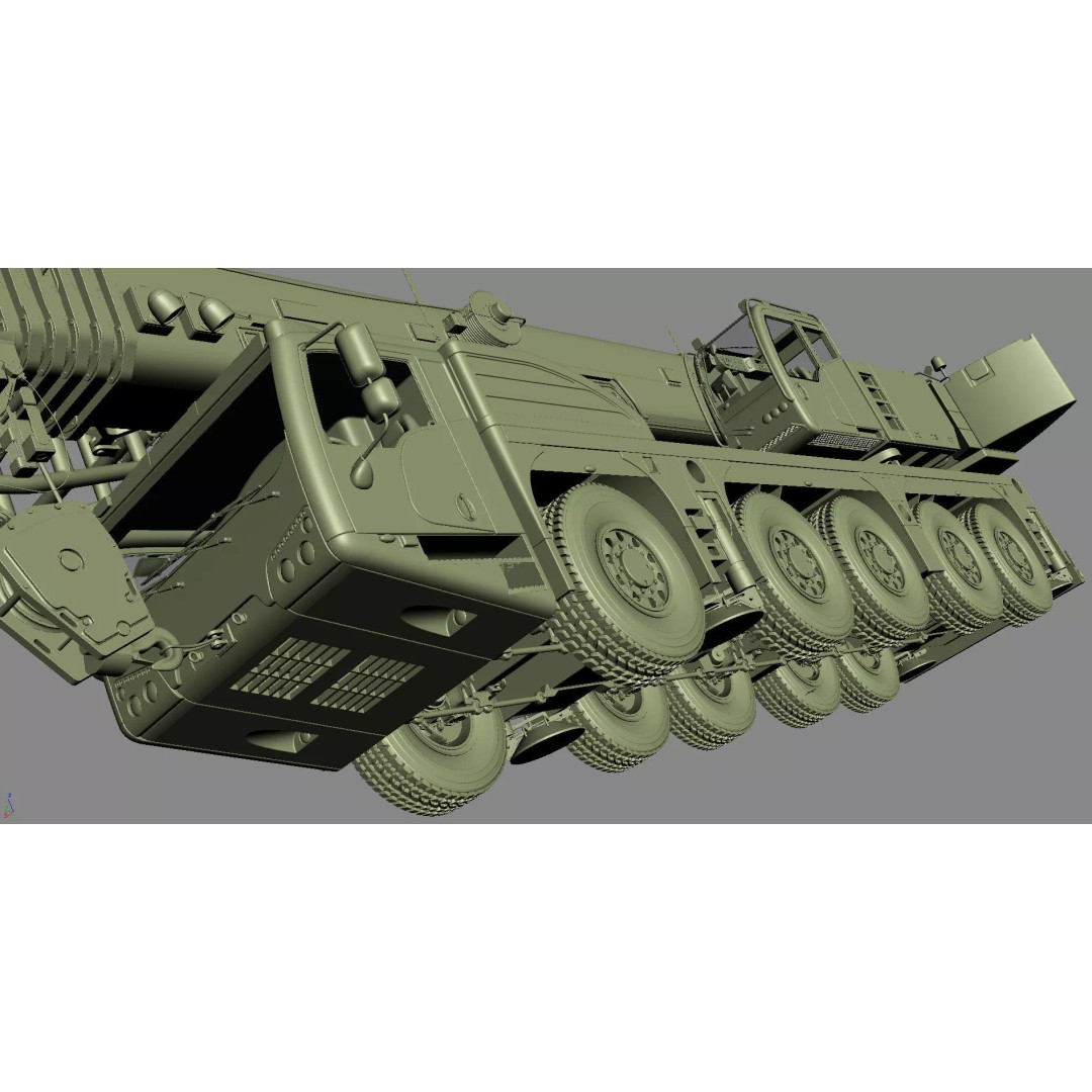 Terex Explorer 5500 All Terrain Crane 3D Model – High Poly PBR Asset, FBX, OBJ - View 60