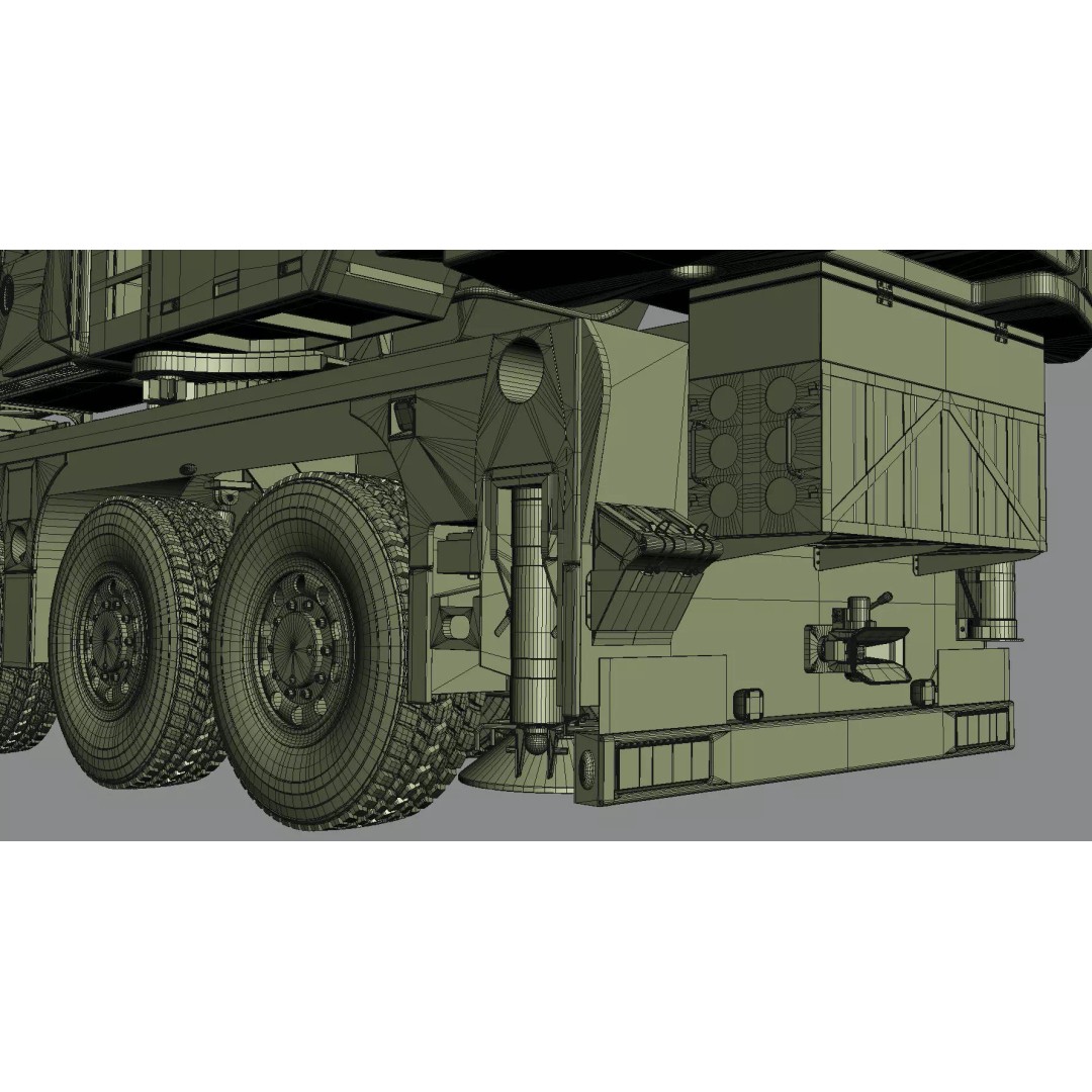 Terex Explorer 5500 All Terrain Crane 3D Model – High Poly PBR Asset, FBX, OBJ - View 69