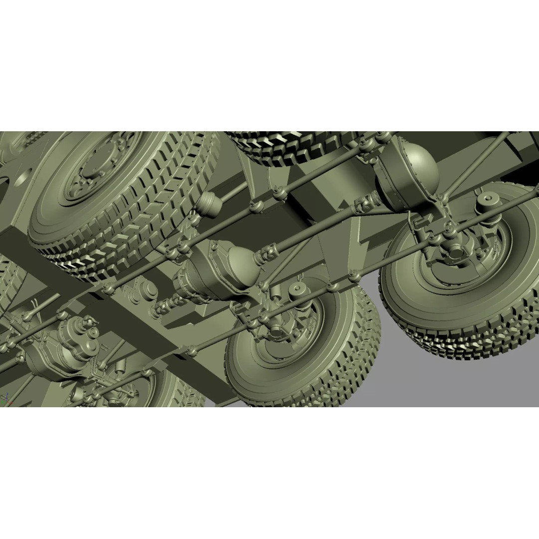 Terex Explorer 5500 All Terrain Crane 3D Model – High Poly PBR Asset, FBX, OBJ - View 70