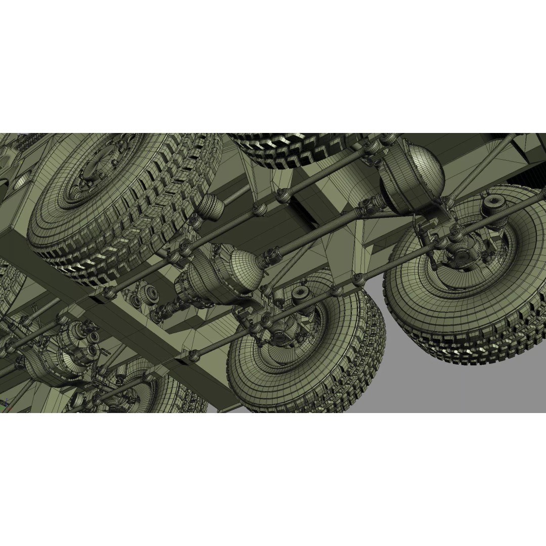 Terex Explorer 5500 All Terrain Crane 3D Model – High Poly PBR Asset, FBX, OBJ - View 71