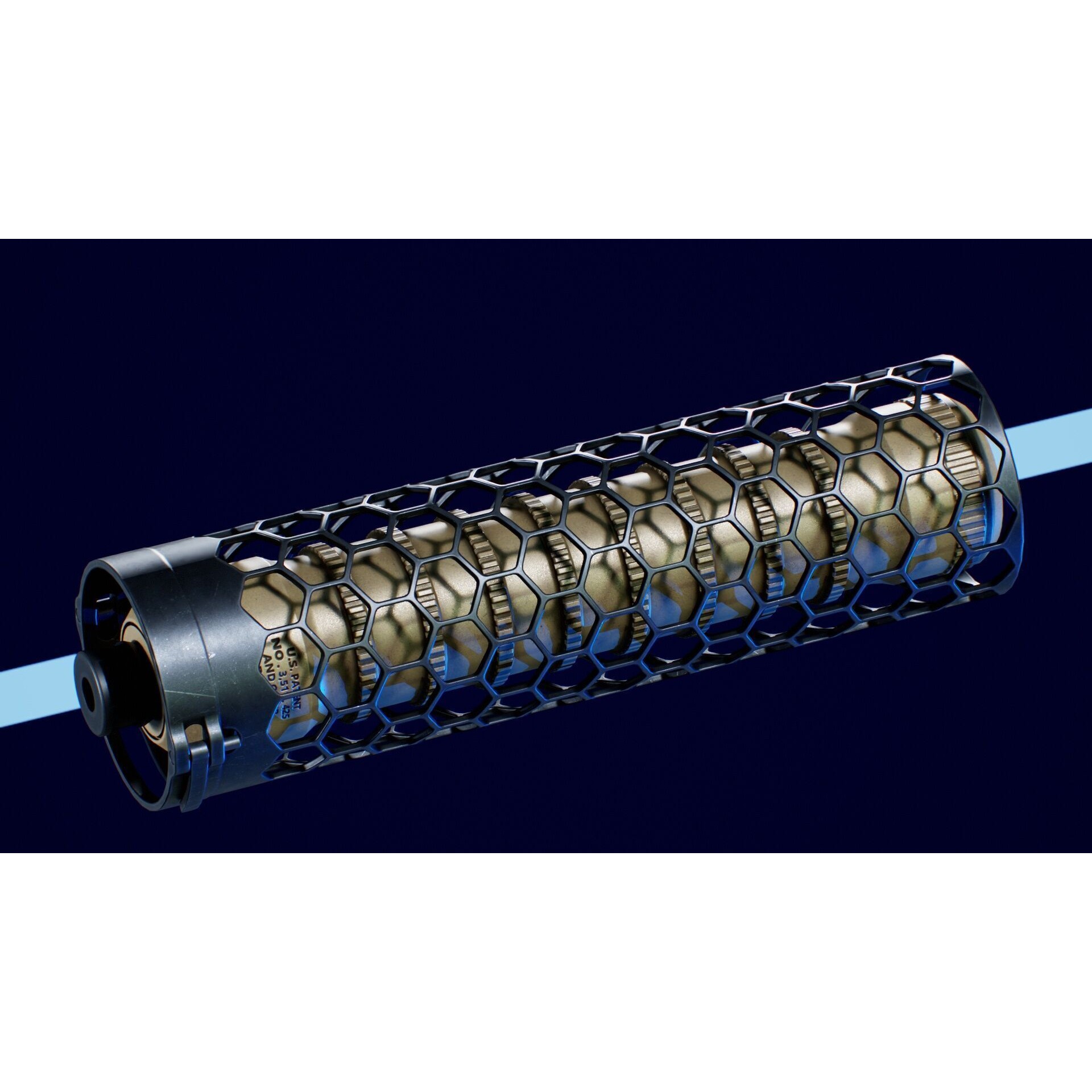 Larue Tactical SUURG LT-15 5.56 Suppressor - Low-Poly Game-Ready 3D Model - View 6