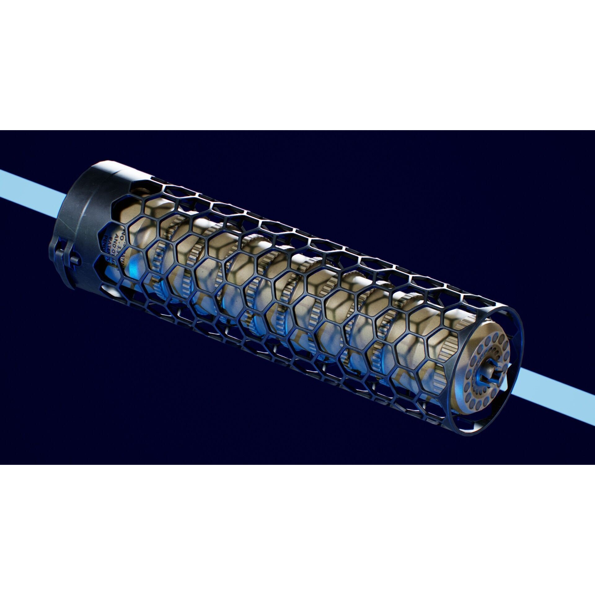 Larue Tactical SUURG LT-15 5.56 Suppressor - Low-Poly Game-Ready 3D Model - View 7