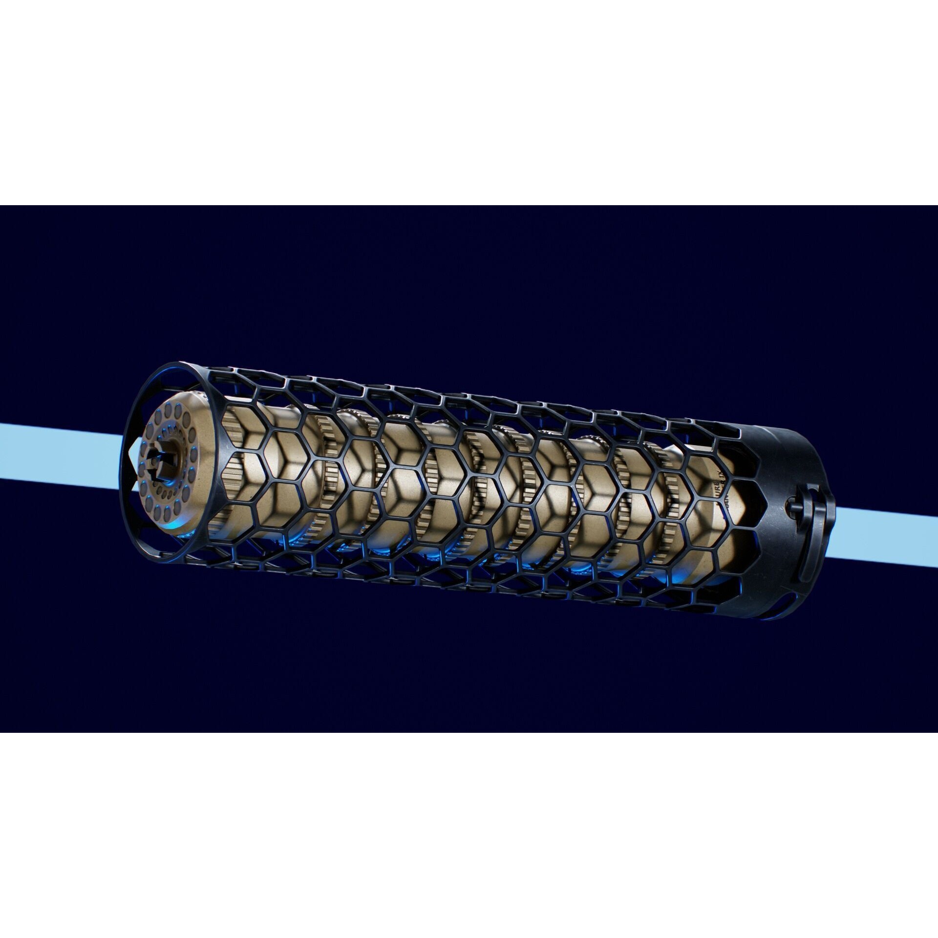 Larue Tactical SUURG LT-15 5.56 Suppressor - Low-Poly Game-Ready 3D Model - View 9