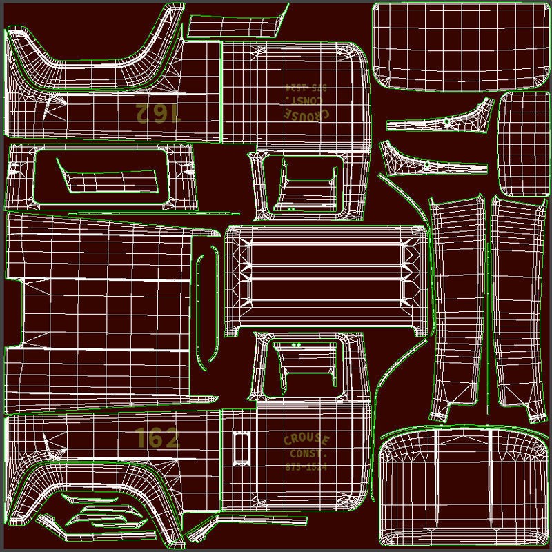 SuperLiner Dropdeck Trailer 3D Model – Low Poly Game Ready Asset, FBX - View 51