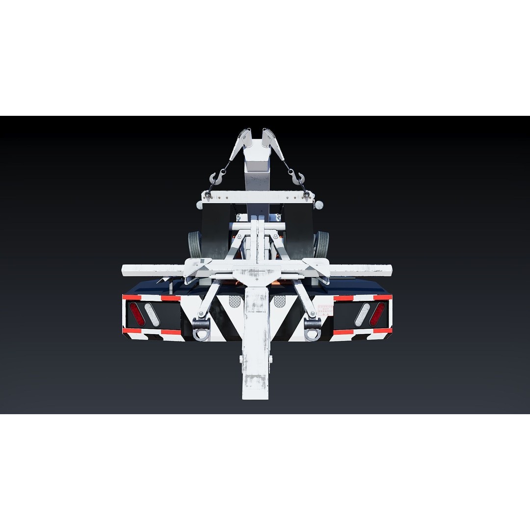 Wrecker Tow Body 3D Model – Low Poly Game Asset, FBX, PBR Textures - View 11