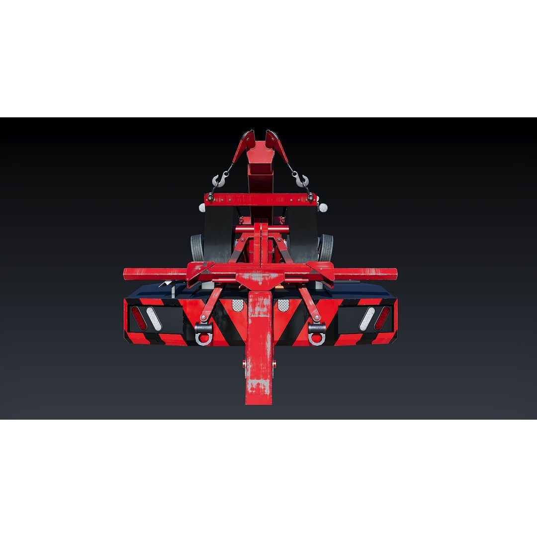 Wrecker Tow Body 3D Model – Low Poly Game Asset, FBX, PBR Textures - View 12