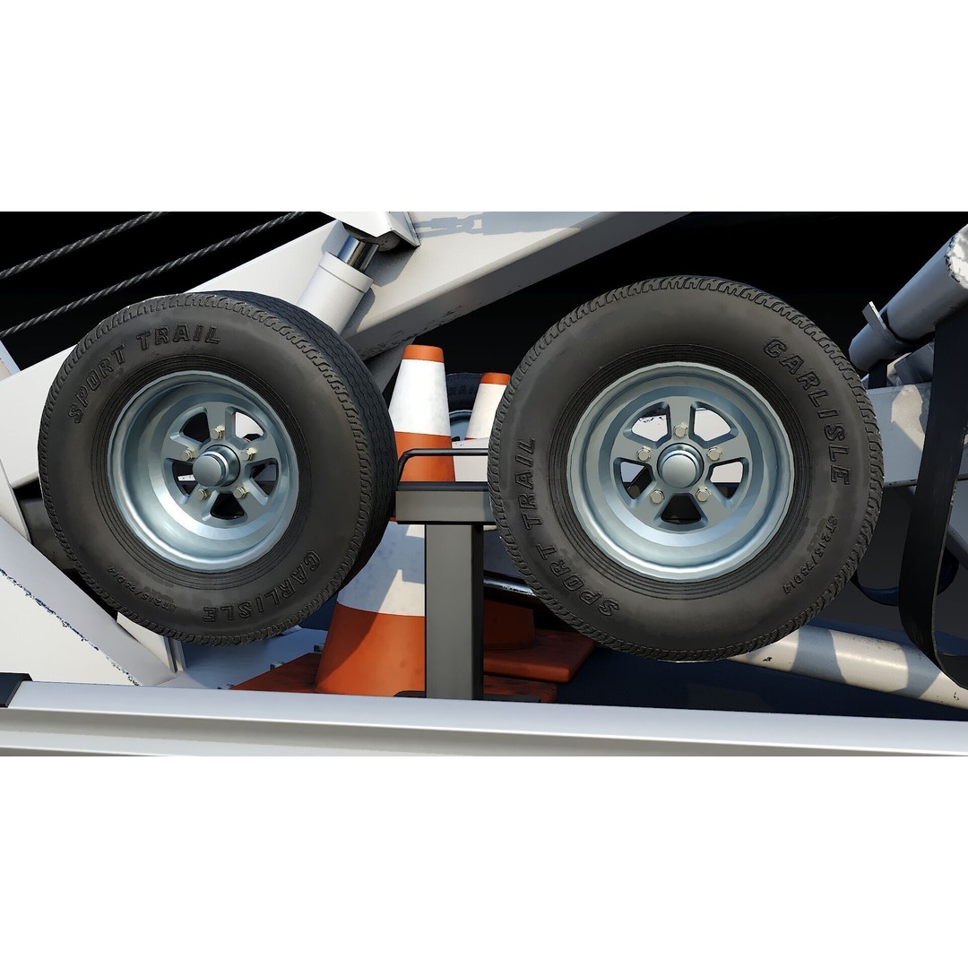 Wrecker Tow Body 3D Model – Low Poly Game Asset, FBX, PBR Textures - View 18