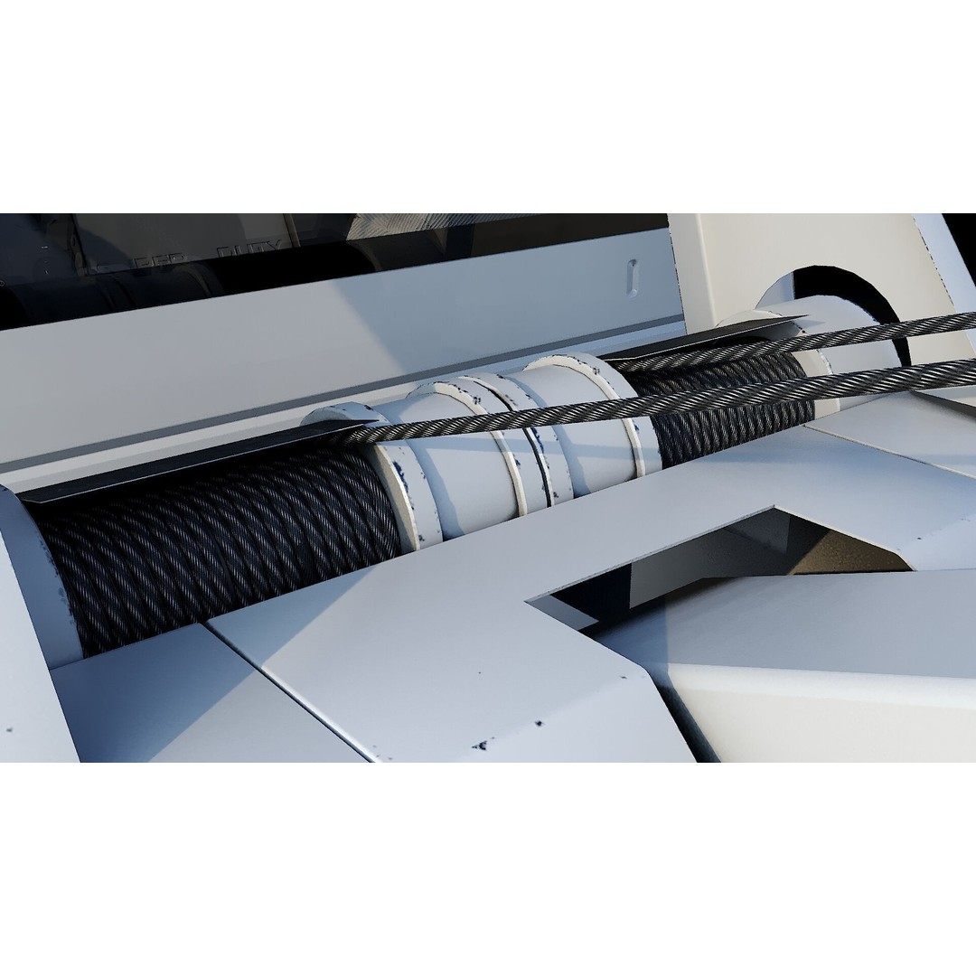 Wrecker Tow Body 3D Model – Low Poly Game Asset, FBX, PBR Textures - View 19