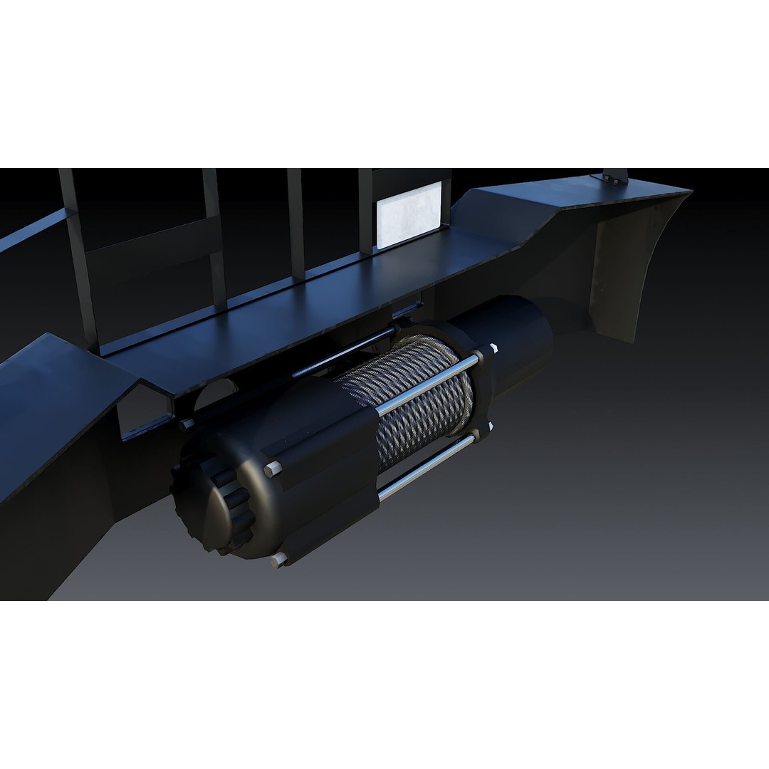 Wrecker Tow Body 3D Model – Low Poly Game Asset, FBX, PBR Textures - View 22