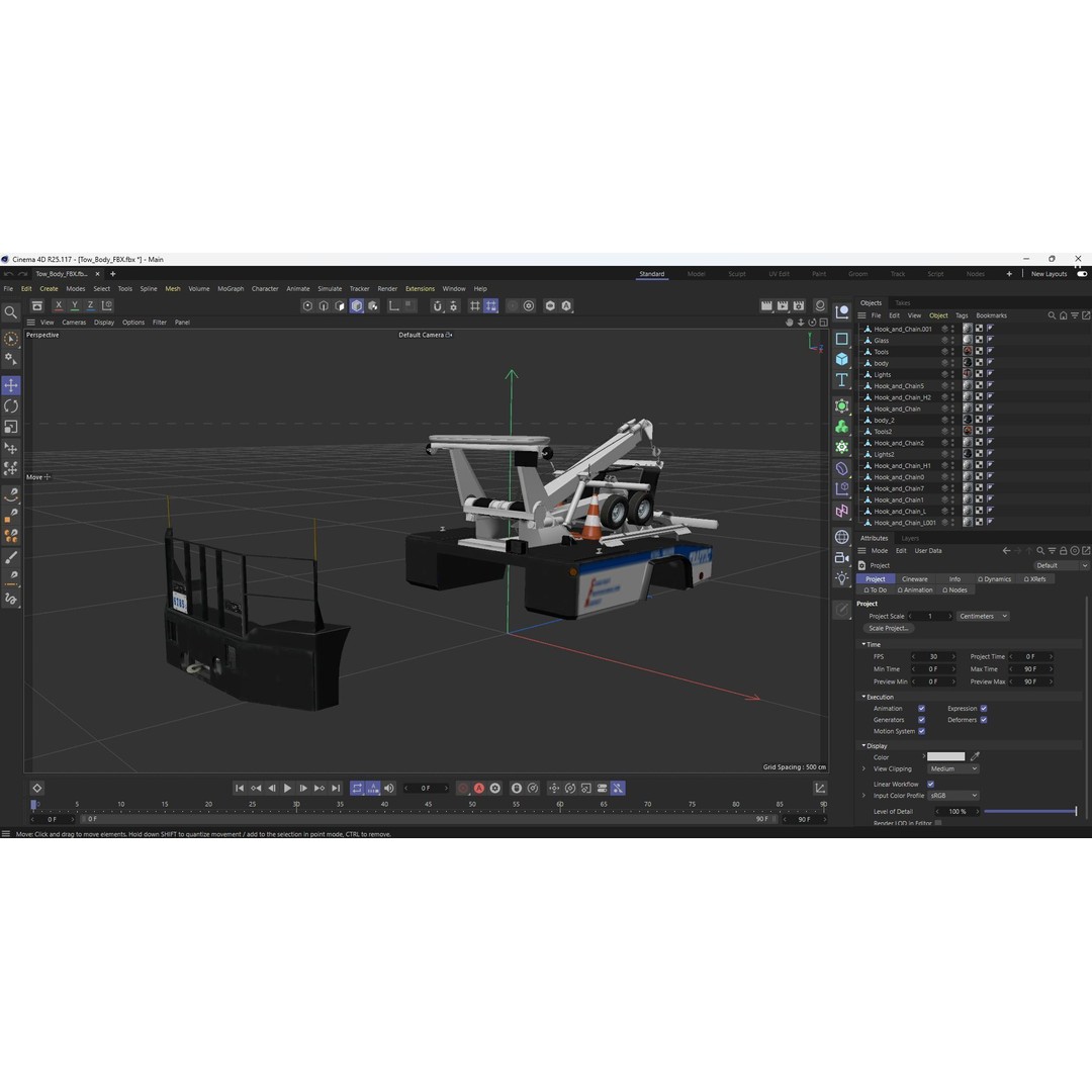 Wrecker Tow Body 3D Model – Low Poly Game Asset, FBX, PBR Textures - View 32