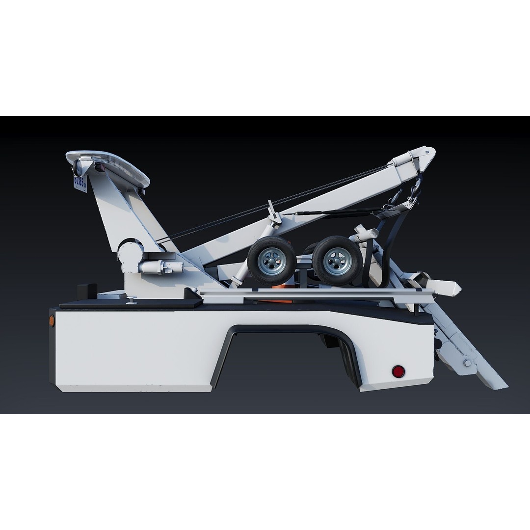 Wrecker Tow Body 3D Model – Low Poly Game Asset, FBX, PBR Textures - View 9