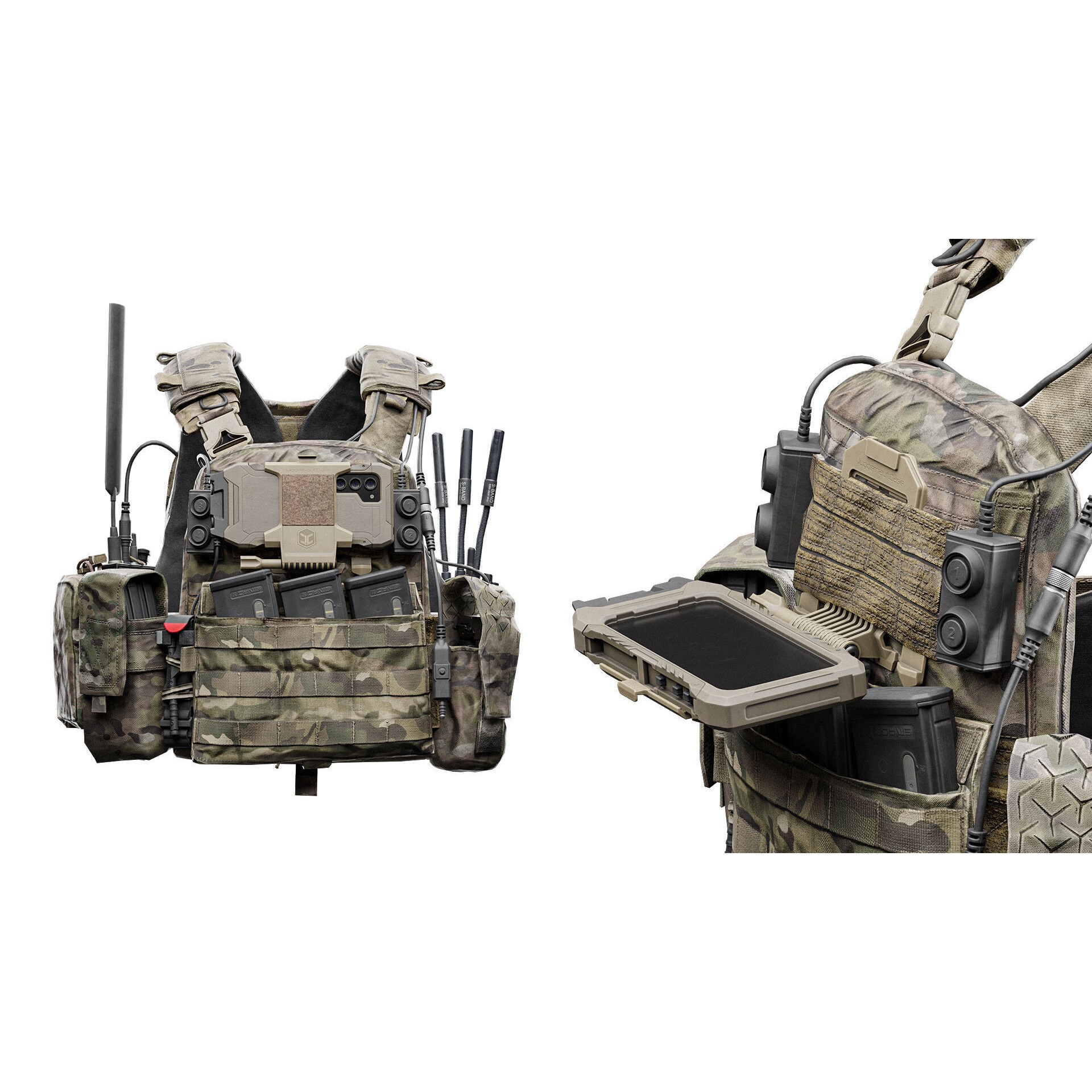 Juggernaut Case PALS Phone Mount - Low-Poly Game-Ready 3D Model - View 3