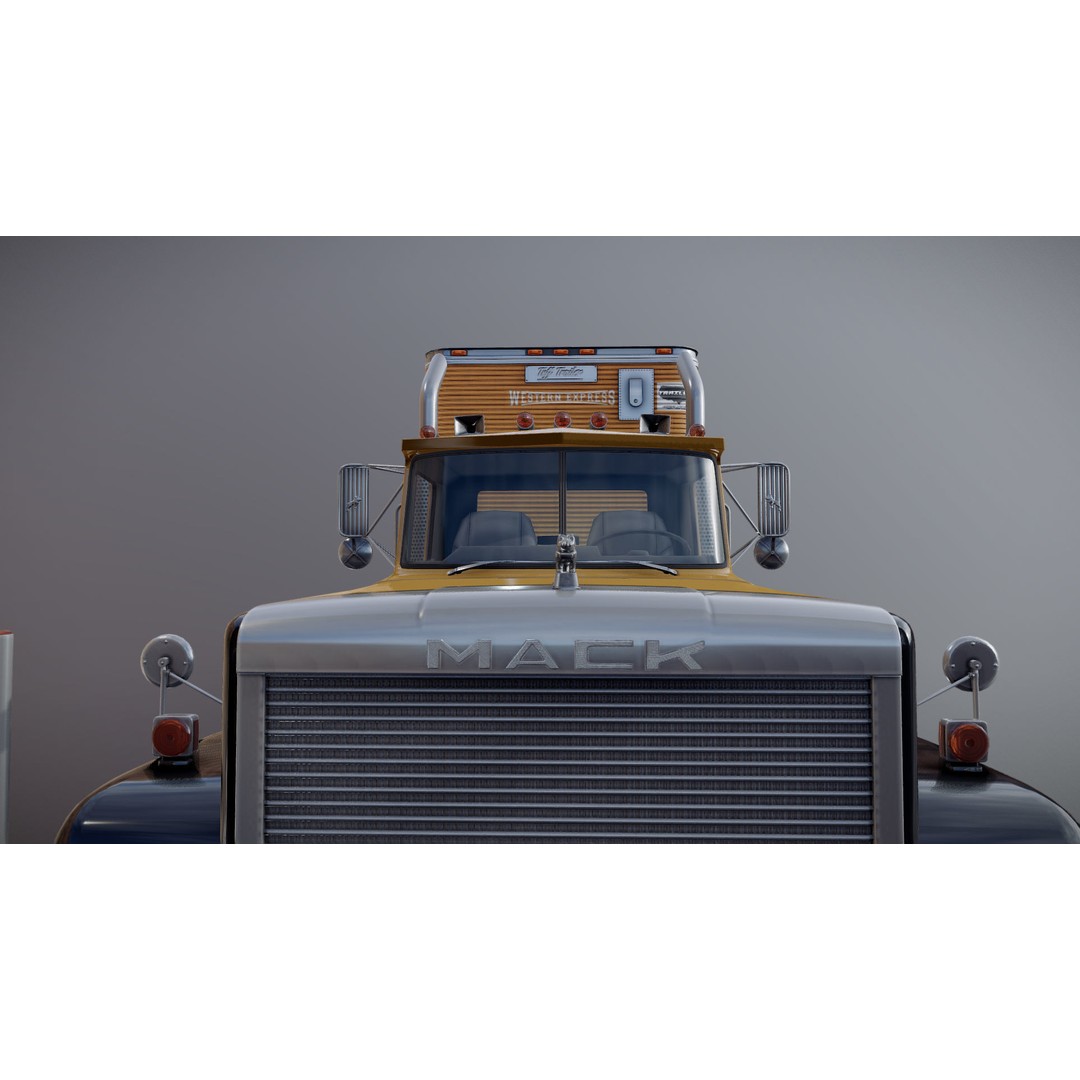 SuperLiner Dryvan Truck 3D Model – Low Poly Game Ready Asset, FBX - View 29