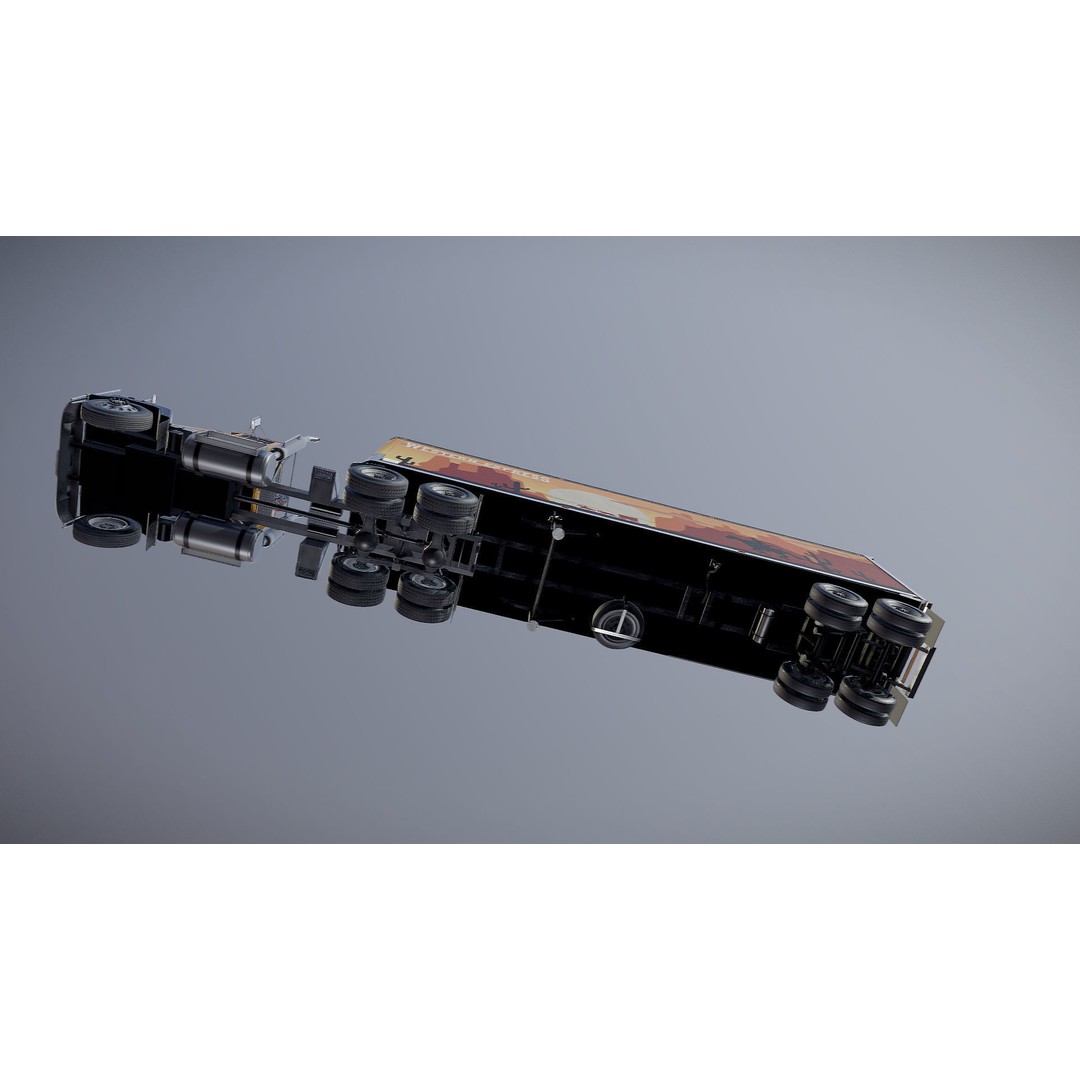 SuperLiner Dryvan Truck 3D Model – Low Poly Game Ready Asset, FBX - View 30