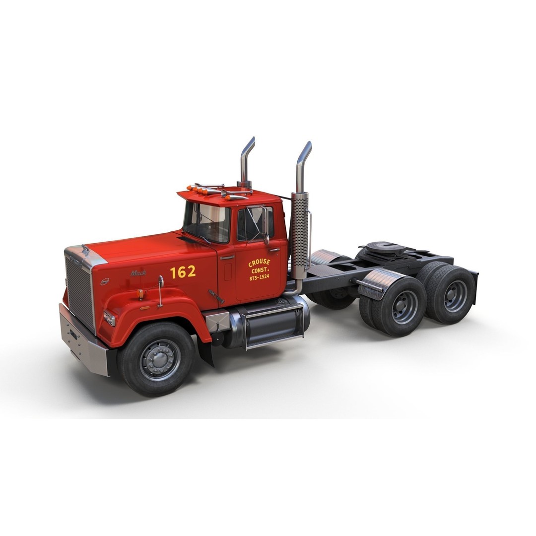 SuperLiner Dryvan Truck 3D Model – Low Poly Game Ready Asset, FBX - View 50