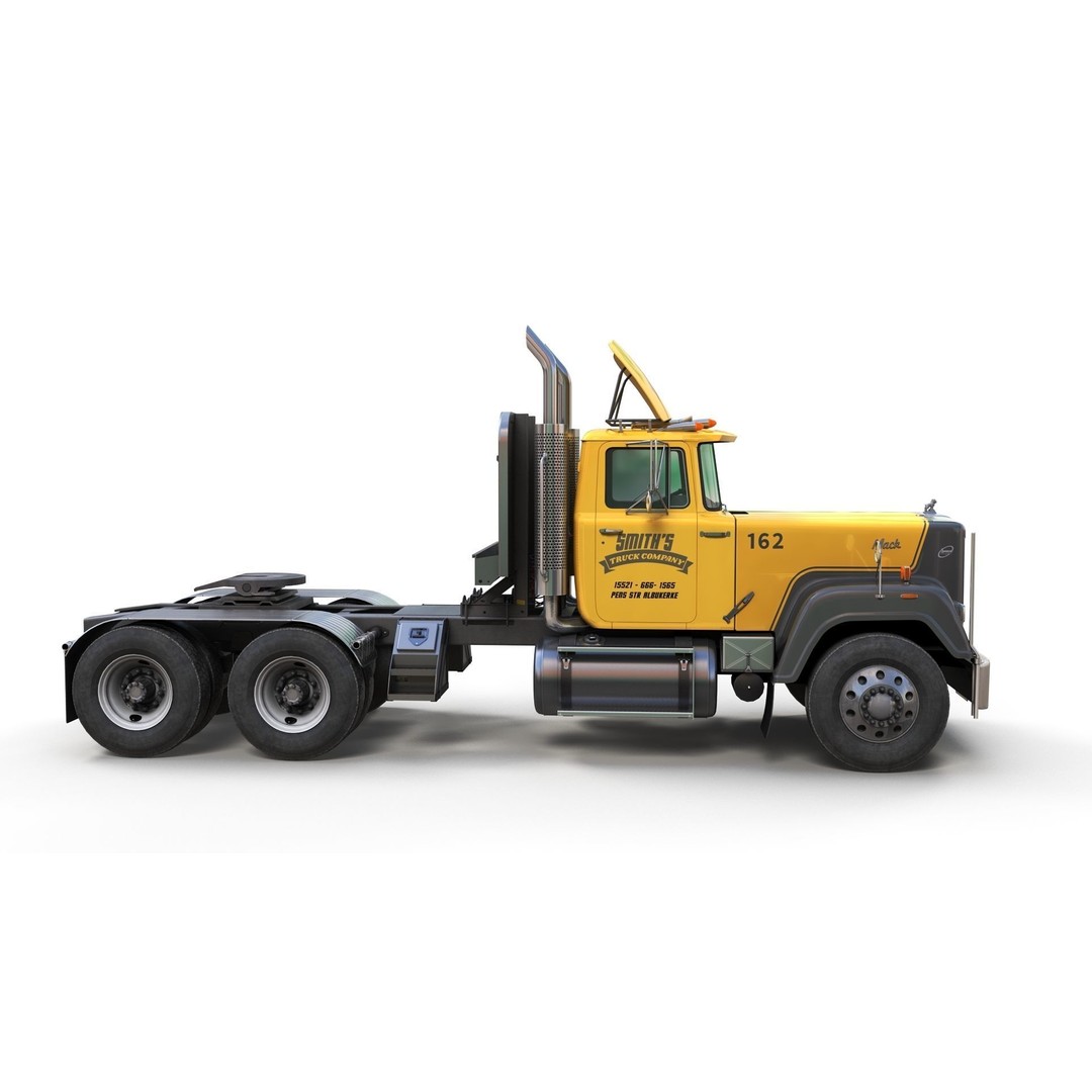 SuperLiner Dryvan Truck 3D Model – Low Poly Game Ready Asset, FBX - View 54