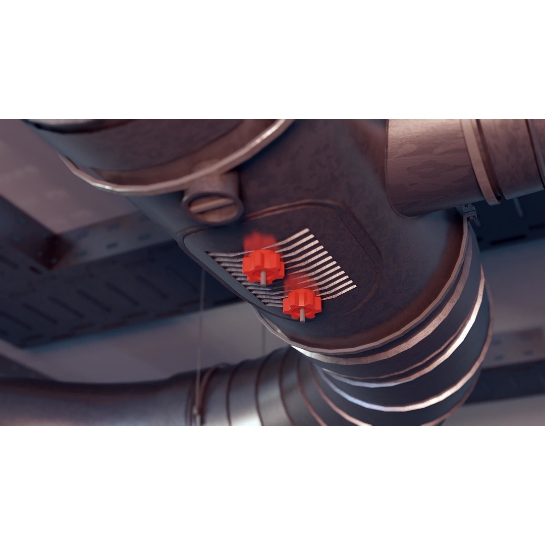 Ventilation System 3D Model – Low Poly Asset Kit with 61 Components, FBX - View 7