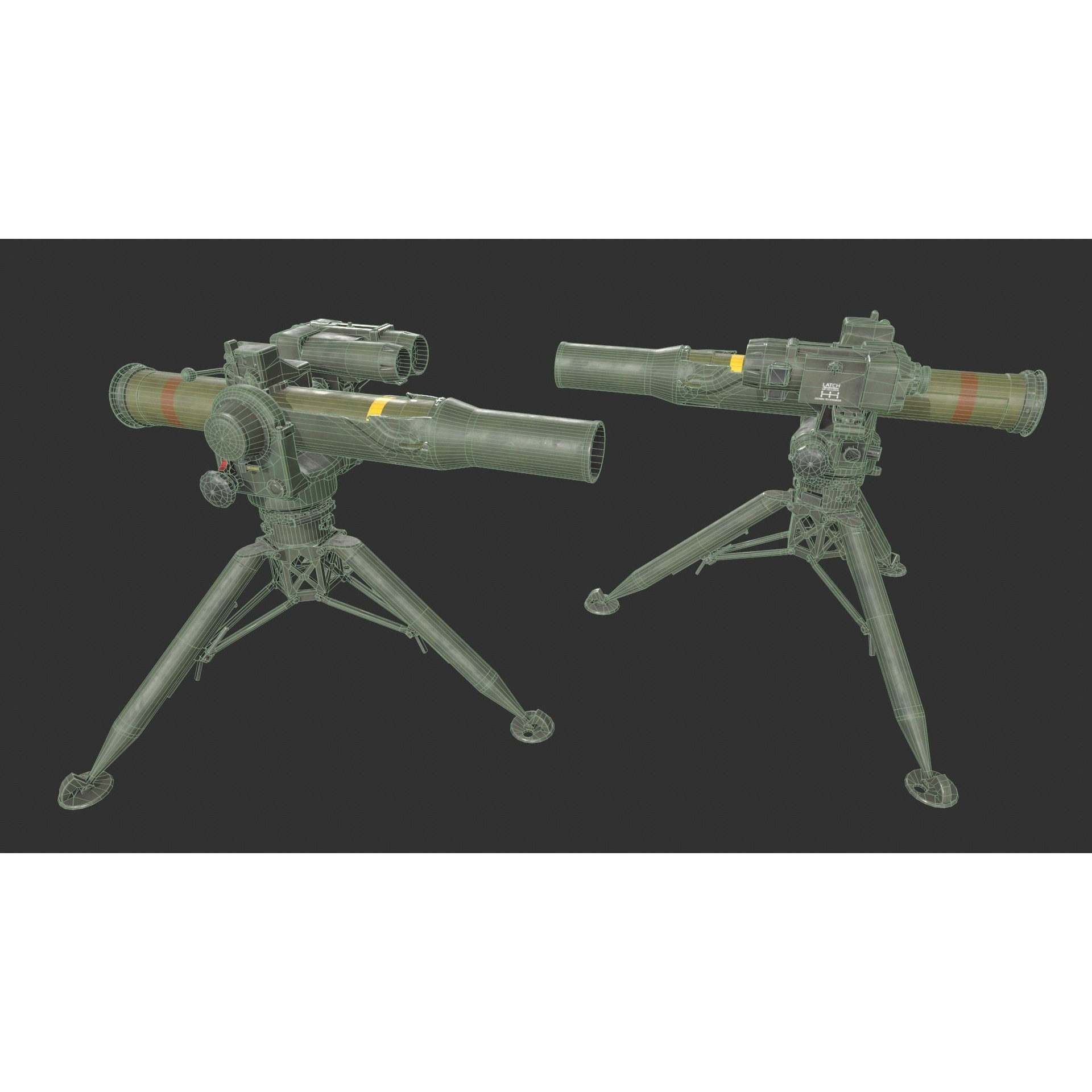 BGM-71 TOW - Low-Poly Game-Ready 3D Model