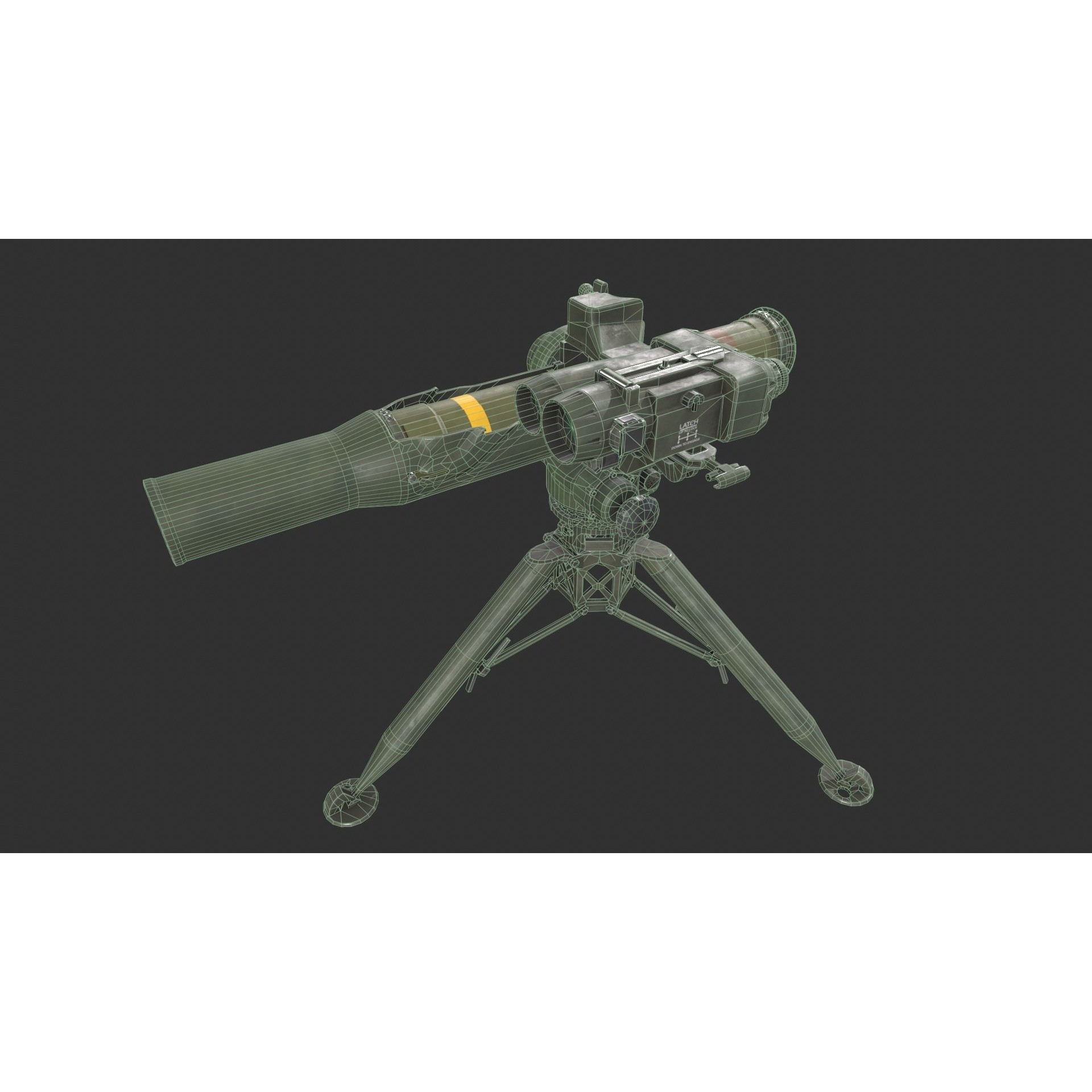 BGM-71 TOW - Low-Poly Game-Ready 3D Model - View 10