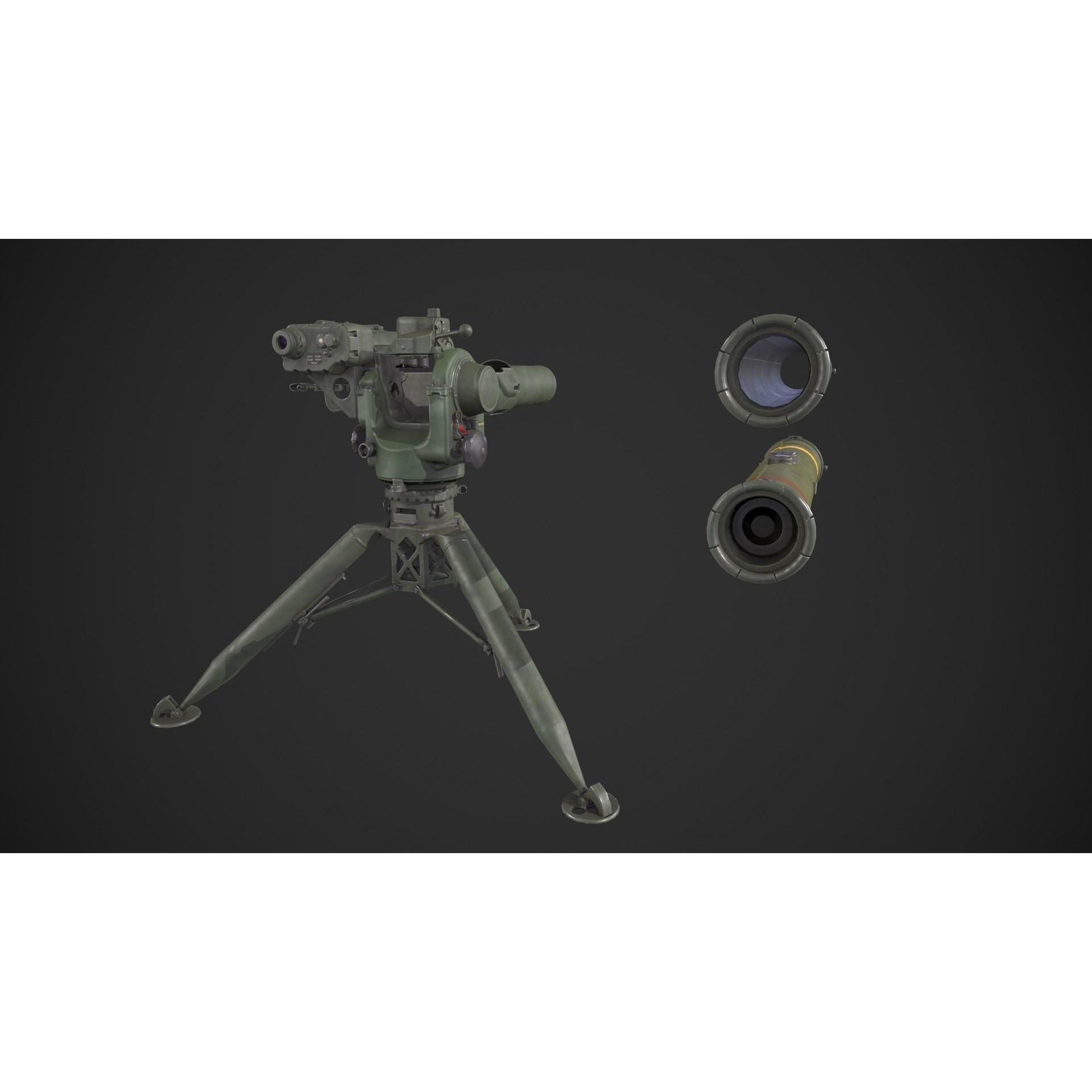 BGM-71 TOW - Low-Poly Game-Ready 3D Model - View 13