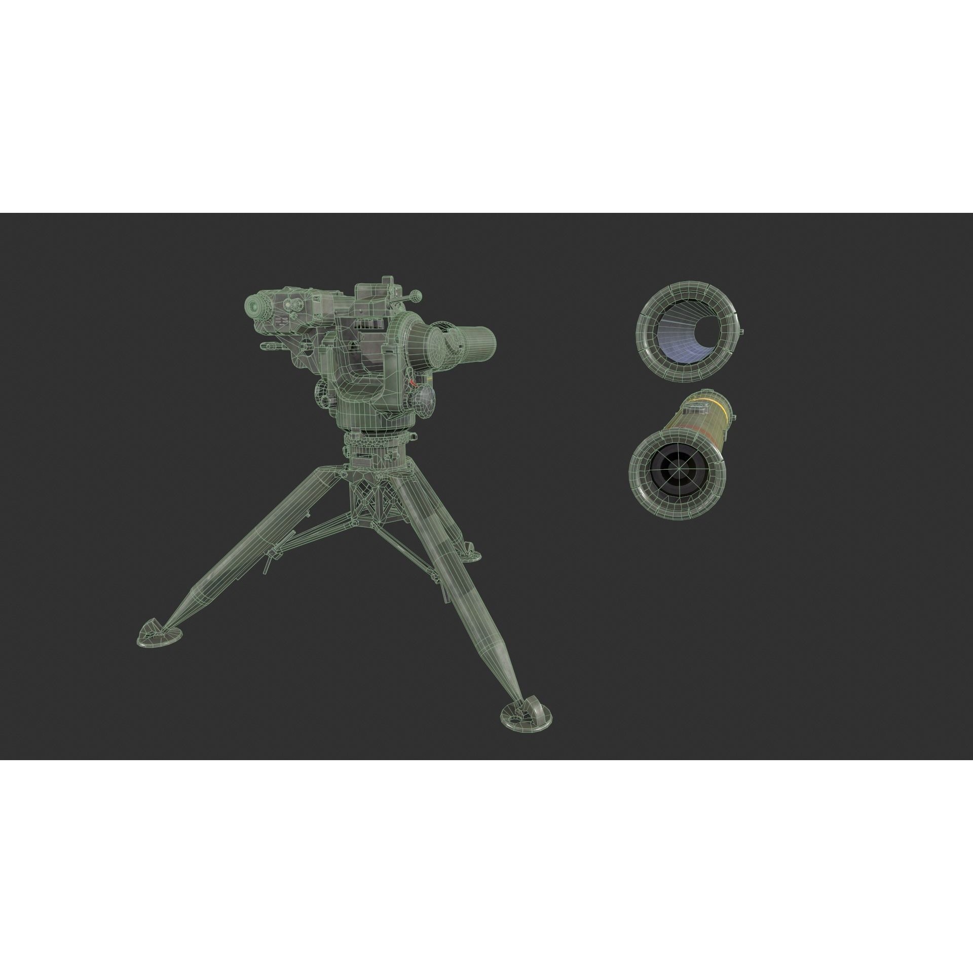 BGM-71 TOW - Low-Poly Game-Ready 3D Model - View 14