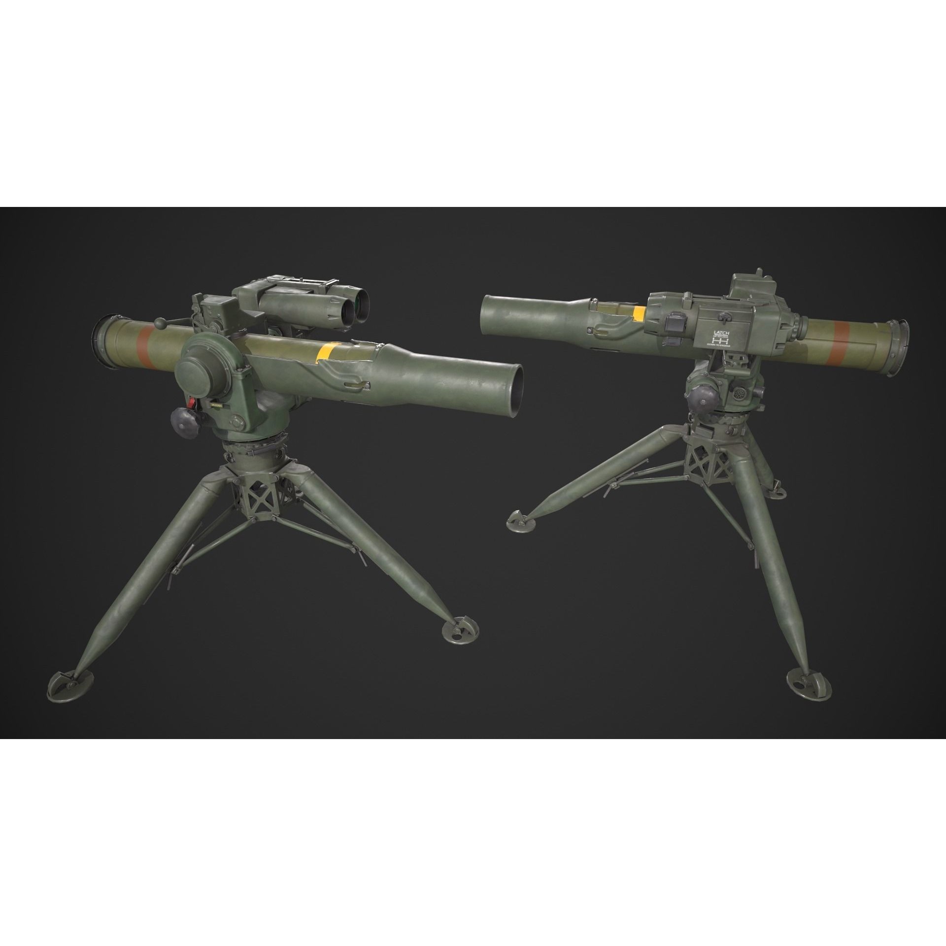 BGM-71 TOW - Low-Poly Game-Ready 3D Model - View 15