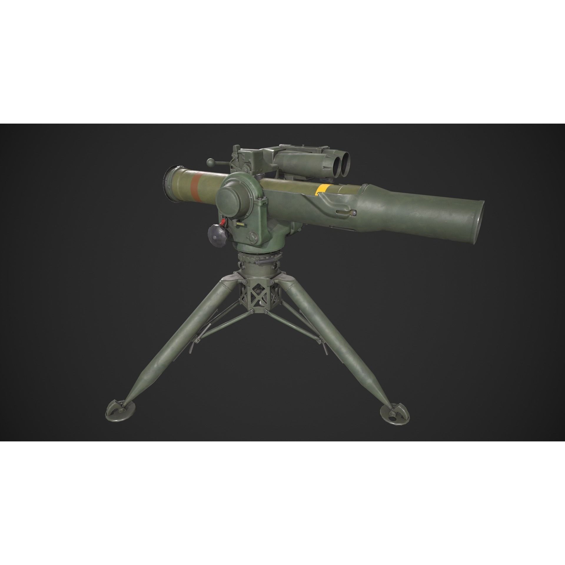 BGM-71 TOW - Low-Poly Game-Ready 3D Model - View 7