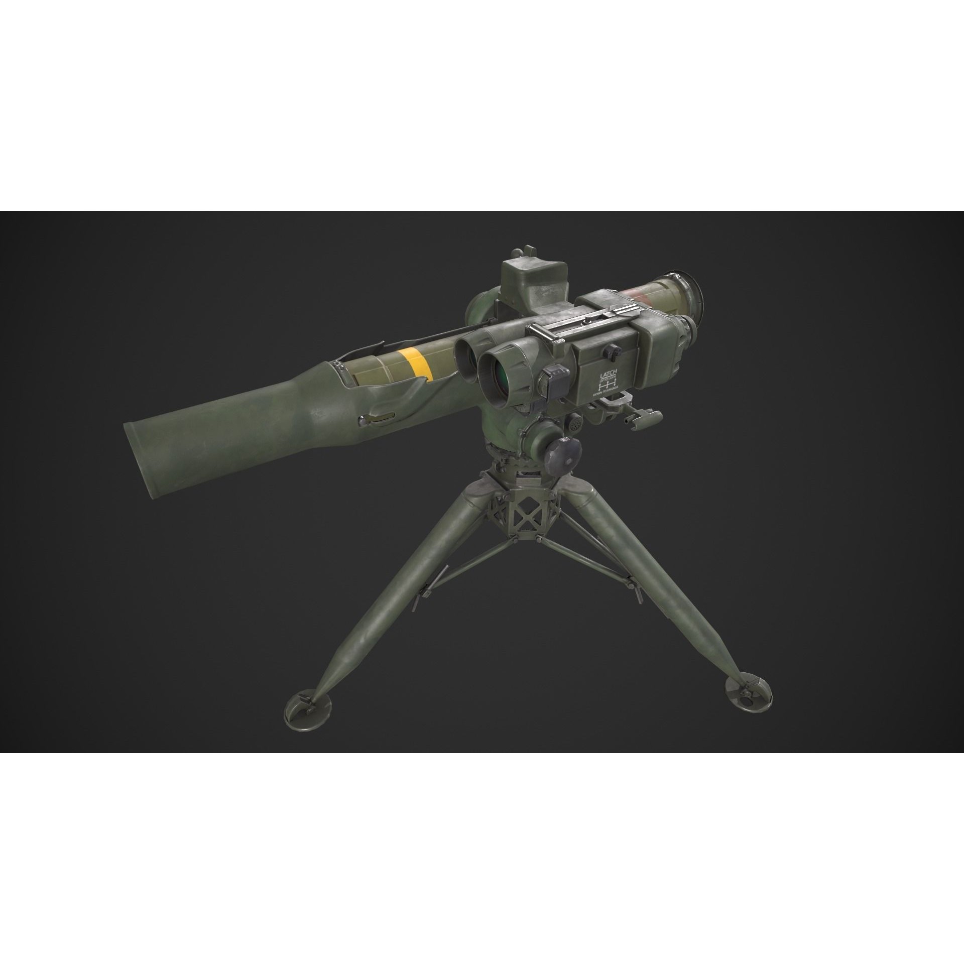 BGM-71 TOW - Low-Poly Game-Ready 3D Model - View 9