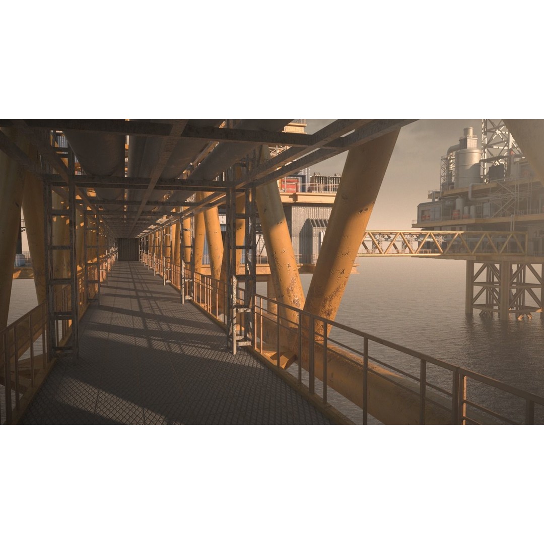 Oil Platform 3D Model – Game Ready Asset for Unreal Engine - View 10