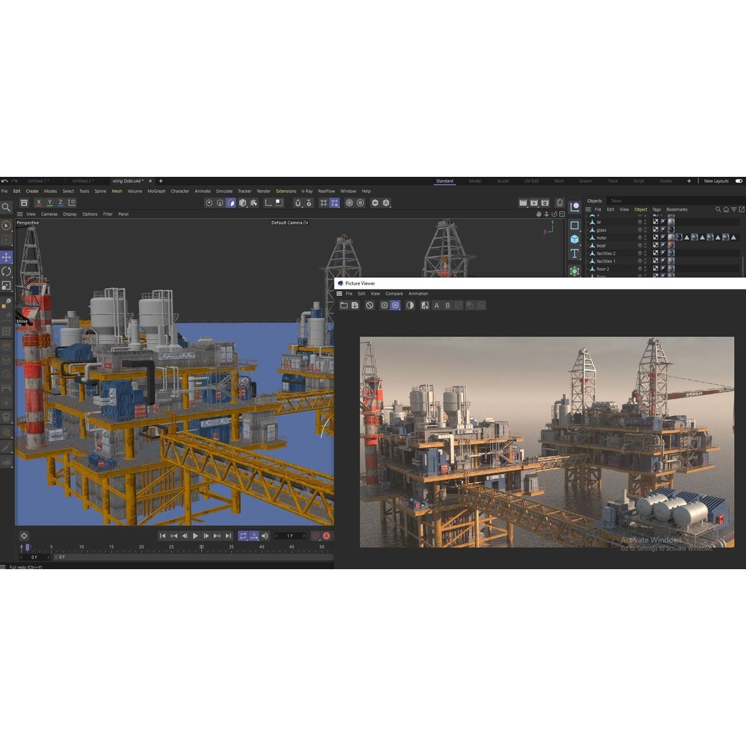 Oil Platform 3D Model – Game Ready Asset for Unreal Engine - View 20