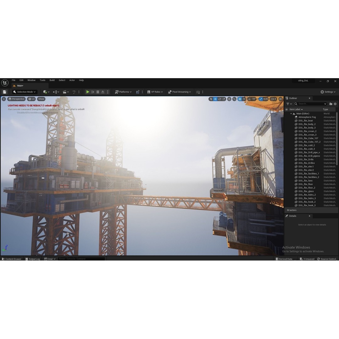 Oil Platform 3D Model – Game Ready Asset for Unreal Engine - View 24