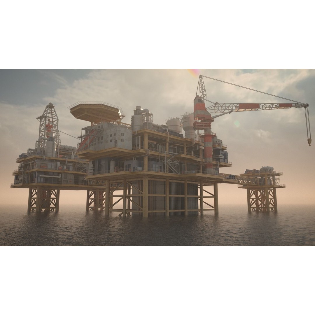 Oil Platform 3D Model – Game Ready Asset for Unreal Engine - View 5