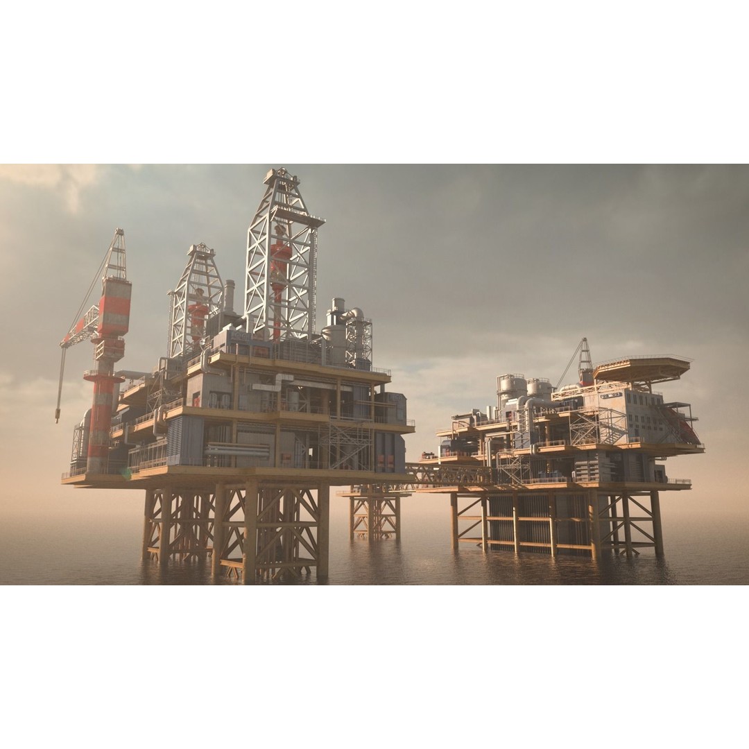 Oil Platform 3D Model – Game Ready Asset for Unreal Engine - View 6