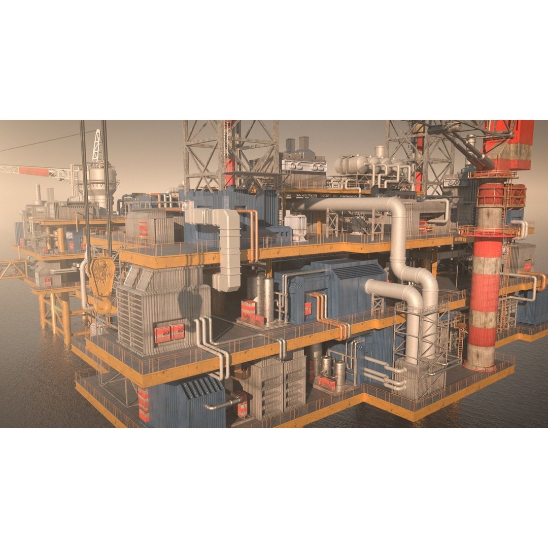 Oil Platform 3D Model – Game Ready Asset for Unreal Engine - View 7