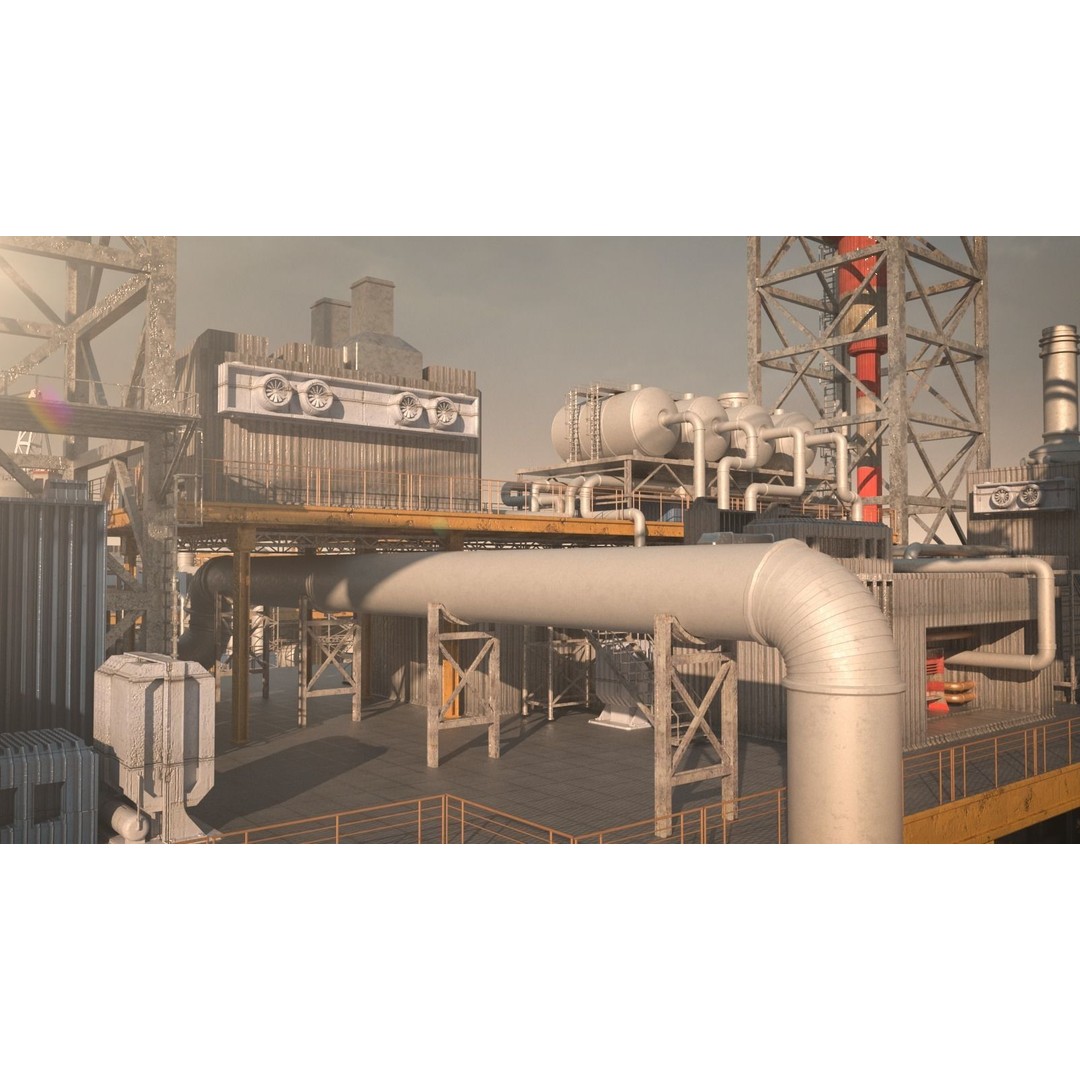 Oil Platform 3D Model – Game Ready Asset for Unreal Engine - View 9