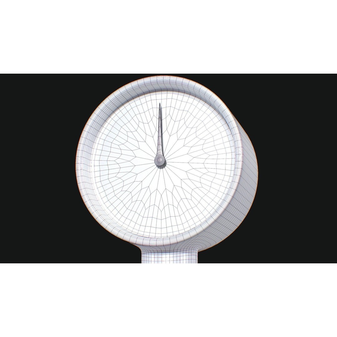 Pressure Gauge 3D Model – Low Poly PBR Game Asset, FBX, OBJ - View 22