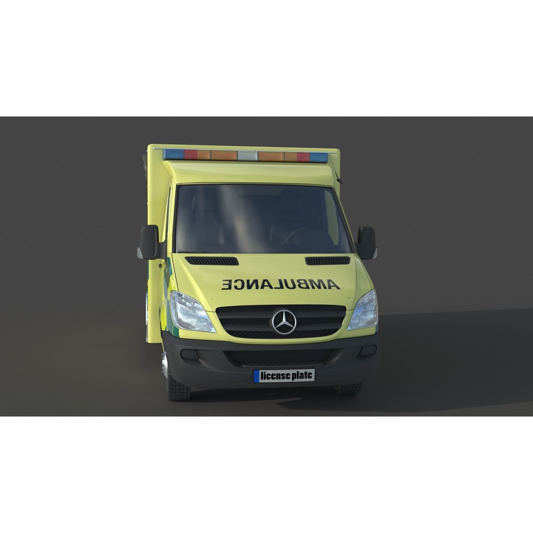 Mercedes Benz Sprinter 516 CDI Ambulance 3D Model – High Poly Vehicle, FBX, OBJ - View 5