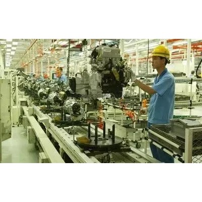 Engine Assembly Line Conveyor System 3D Model – High-Throughput Automation, FBX - View 2