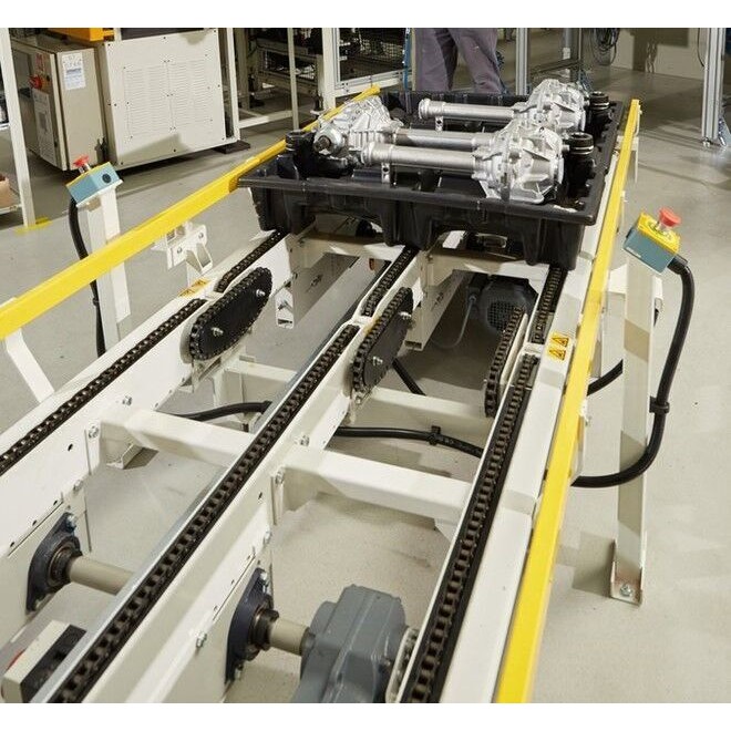 Engine Assembly Line Conveyor System 3D Model – High-Throughput Automation, FBX - View 6