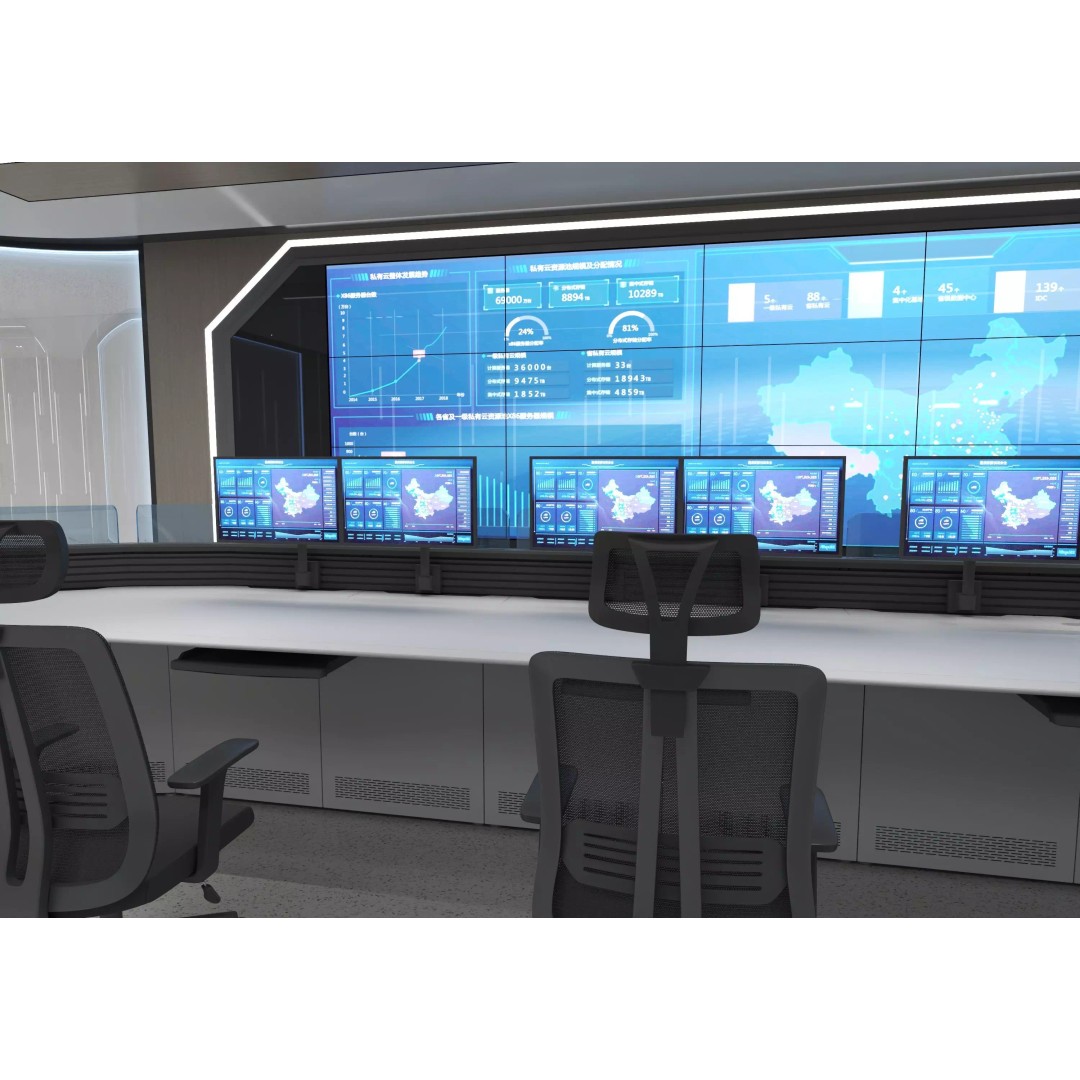 Control Room 3D Model – Detailed Office Environment, FBX, OBJ - View 11