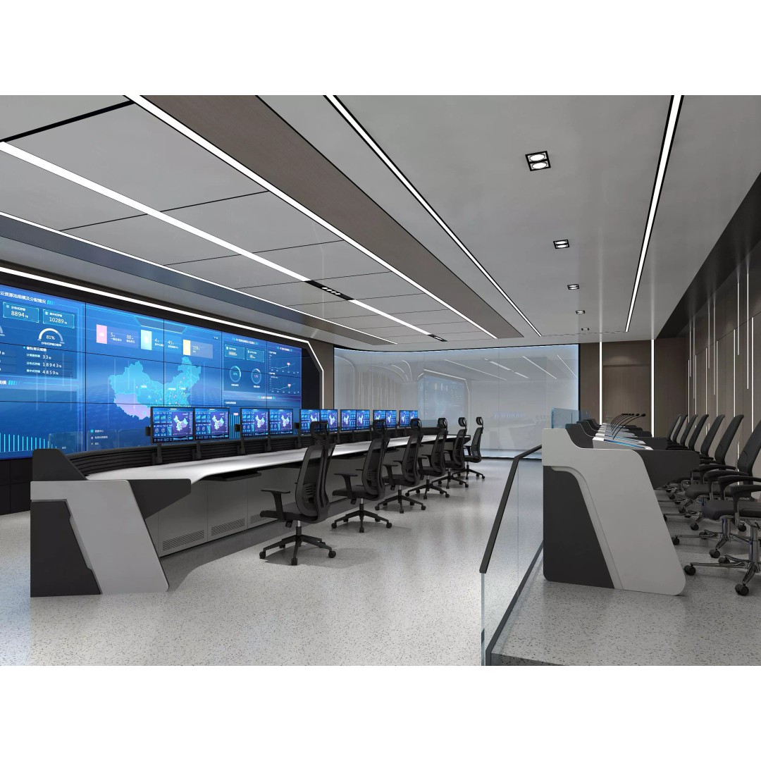 Control Room 3D Model – Detailed Office Environment, FBX, OBJ - View 2